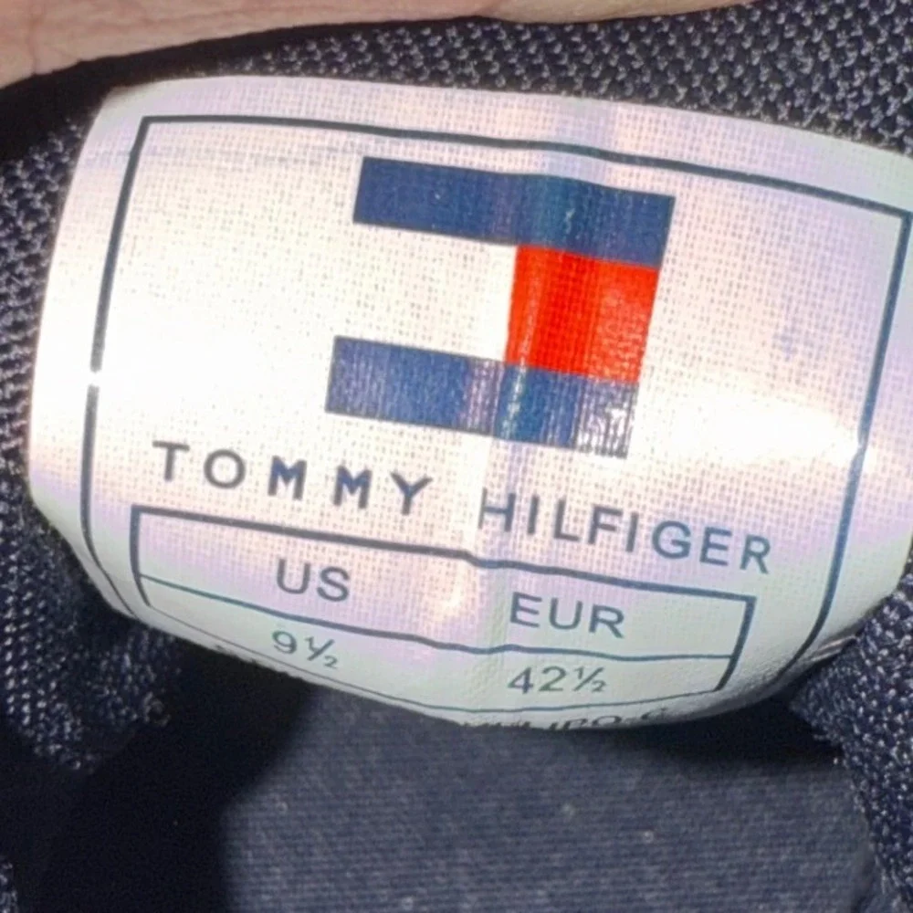 Tommy Hilfiger Men's Red Canvas Lace Up Casual Sneakers Shoes‎ Size